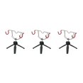 thumbnail image 2 of Maytalsory Metal Clamp On Fishing Rod Holder Device Rack Bracket for Canoe Raft Kayak water drop 3Set, 2 of 6