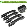 thumbnail image 4 of Unique Bargains Exterior Door Handle Cover Trim Door Handle Cover for Toyota Grand Highlander 2024-2026 Smart Carbon Fiber Black 1 set, 4 of 7