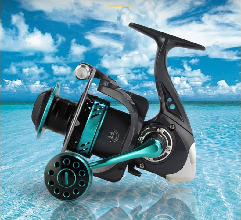 New Spinning Fishing Wheel DK 1000-7000 Series 5.2:1 Gear Ratio Left/Right Interchangeable Aluminum Alloy Spool Fishing Reel