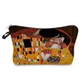 thumbnail image 1 of Neceser de viaje para mujer, bolsa de cosméticos personalizable a la moda, lágrimas y bolsas de maquillaje con estampado de pintura al óleo de Gustav Klimt, informal LIUWENJING unisex, 1 of 2