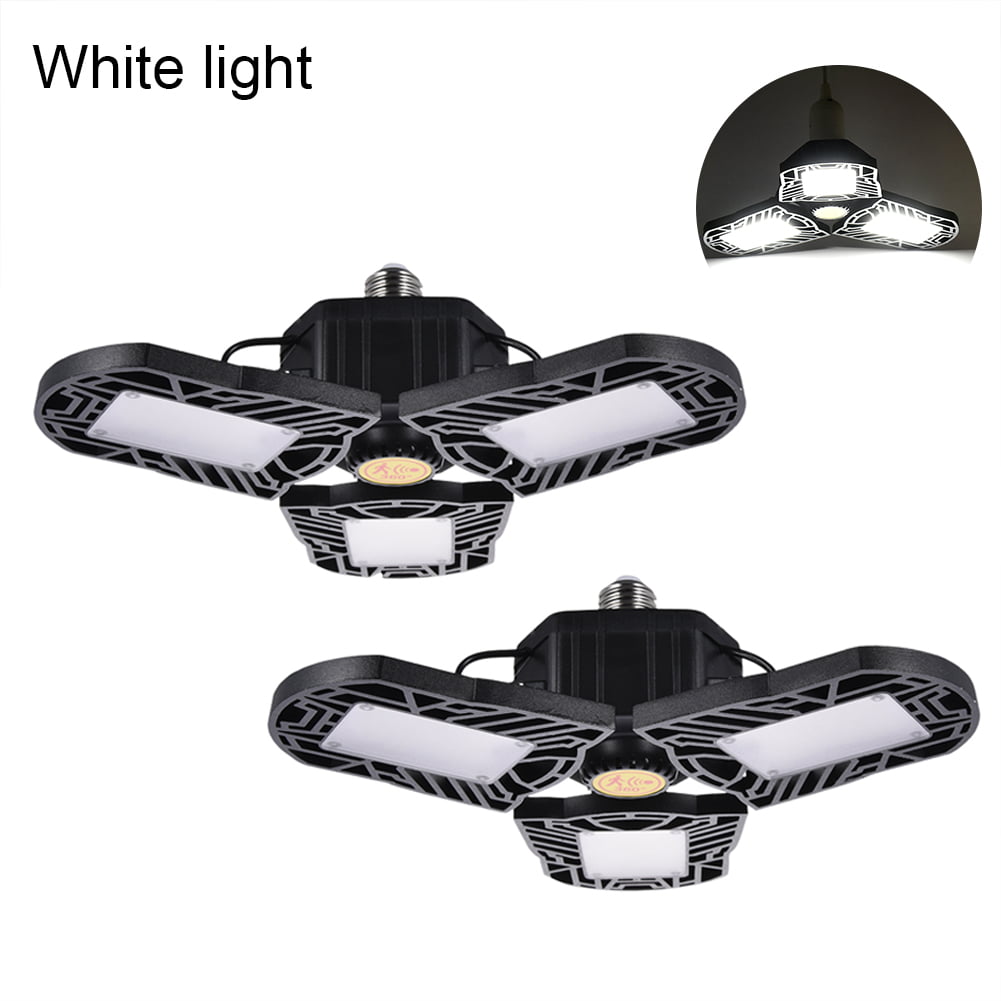 Motion-Activated Ceiling Light 6000 LM,E26/E27 Garage Light 60 W,High Power LED Light Bulb,LED Ceiling Light for Garage/Attic/Basement/Home/Stage Lighting BHYT 