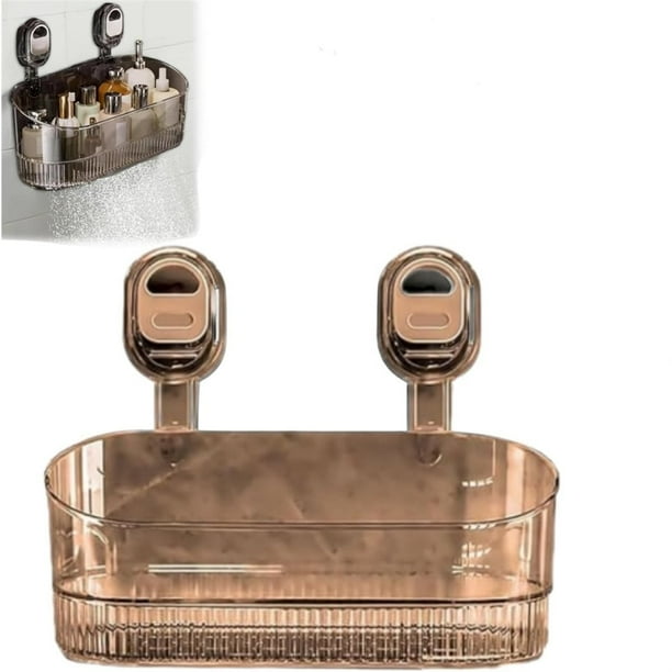 Caja de Almacenamiento con Ventosa, Caja de Almacenamiento con Ventosa para Baño Sin Taladros - Gran Capacidad para Baño, Cocina C