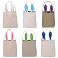 thumbnail image 4 of Aspire 10 PCS Easter Bunny Baskets with Ears Stand Up, Burlap Tote Bags Party Gift for DIY Craft, 4 of 5