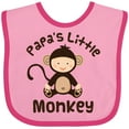 thumbnail image 3 of Inktastic Papas Little Monkey Boys Funny Boys or Girls Baby Bib, 3 of 4