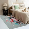 thumbnail image 3 of Pink Flamingo Rug, Modern Area Rug 3x5, Geometric Carpet, Entryway Rugs Bedroom, Fluffy Machine Washable Non-Slip Low-Pile Non-Shedding Rug for Kitchen, Indoor Outdoor Entrance Rugs Km&-321, 3 of 7