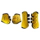 thumbnail image 2 of 4x botas de caballo, protector ligero de patas traseras delanteras para principiantes en deportes de salto Amarillo y M, 2 of 8