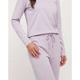 thumbnail image 3 of Real Essentials 2 Pack Women's Soft Cotton Long Sleeve Pajama Set with Pants - Lounge Sets for Women (Available In Plus), 3 of 5