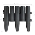 thumbnail image 4 of vidaXL Bordures de Pelouse 36 Pcs Anthracite 10 m PP, 4 of 4