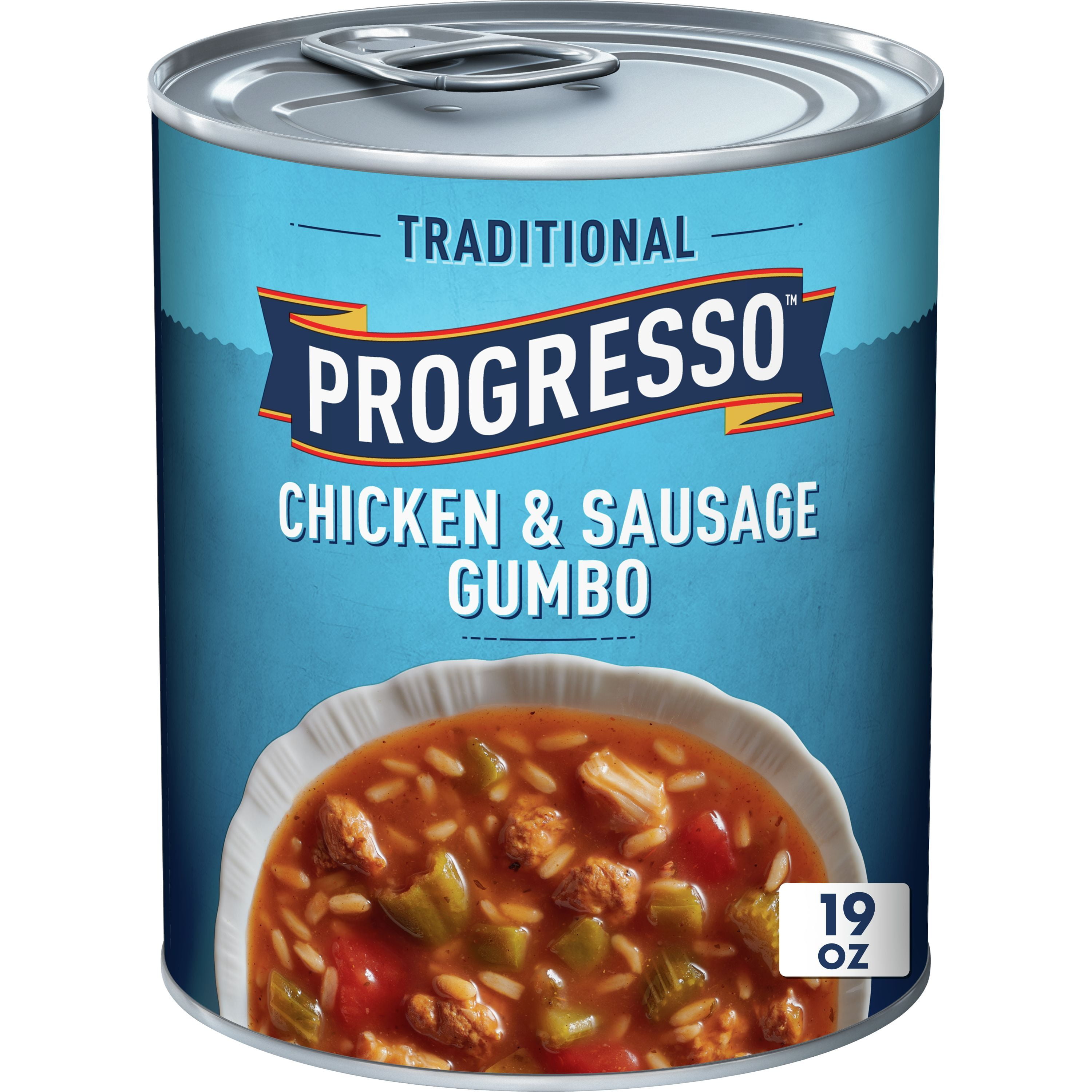 Progresso Traditional, Chicken Sausage Gumbo Soup, 19 oz