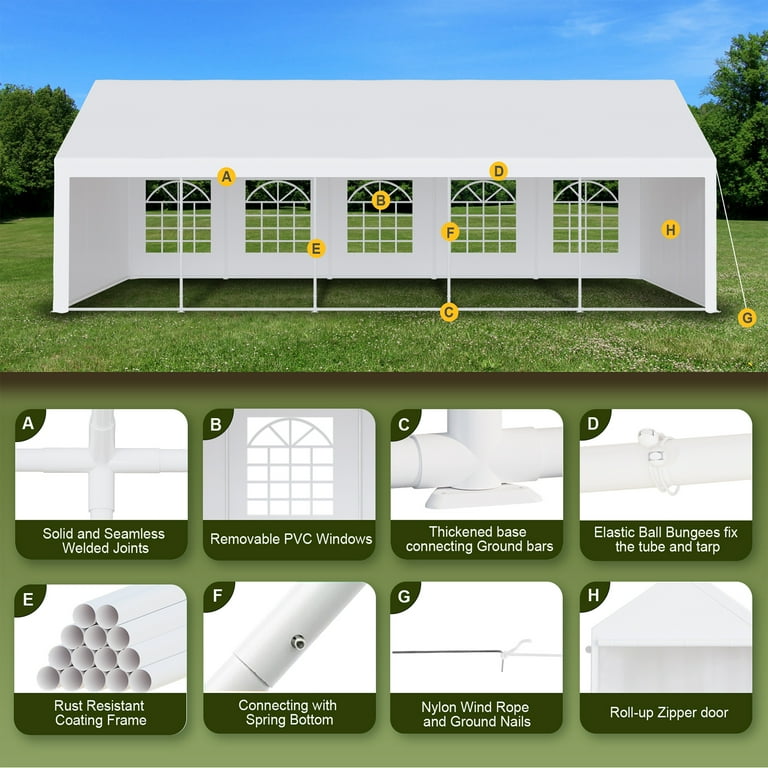 Towallmark 20' X 40' Outdoor Party Wedding Tent, Heavy Duty