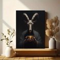 thumbnail image 6 of Goat Head Symbolism Dark Art Canvas Print Wall Art for Living Room Office Study Apartment, 6 of 8