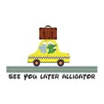thumbnail image 2 of SEE YOU LATER Alligator Colorful Kids Good Bye Wall Sticker- Design with Vinyl-Sticker for home Decoration Wall Mural to Transform a Room with a New Look- Size : 40" x 24", 2 of 4