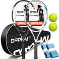 thumbnail image 1 of Raquetas de Tenis OPPUM Blancas Profesionales de 27 Pulgadas para Jugadores Principiantes e Intermed, 1 of 6