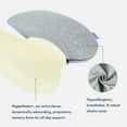 thumbnail image 5 of Cushion Lab Extra Dense Lumbar Pillow - Patented Ergonomic Multi-Region Firm Back Support for Lower Back Pain Relief - Lumbar Support Cushion w/Strap for Office Chair, Car, Sofa, Plane - Black, 5 of 7