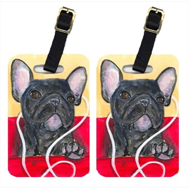 french bulldog luggage tag