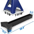 thumbnail image 3 of TCE Steel Jack Stands: 3 Ton (6,000 lb) Capacity, Blue, 1 Pair,DMT43202U, 3 of 5
