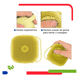 thumbnail image 4 of Cepillo Silicona Con Dispensador De Shampo Belug, Amarillo, 4 of 5