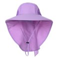thumbnail image 2 of Chapeau de Soleil à Grand Bord pour Femmes avec Rabat de Cou pour Voyage Camping Randonnée Bateau Pêche, 2 of 7