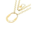thumbnail image 3 of Collar ovalado dorado de oro laminado, 3 of 7