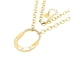 thumbnail image 3 of Collar ovalado dorado de oro laminado, 3 of 7