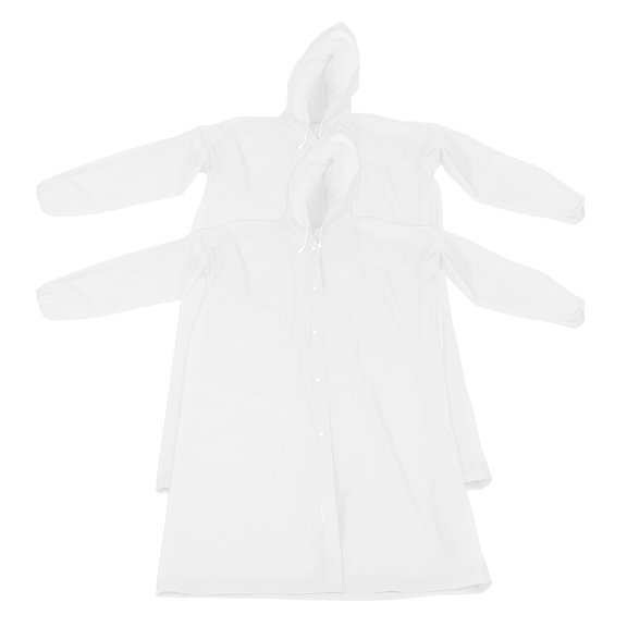 MERRYHAPY Mens Camouflage Rain Poncho, Waterproof, Eva, Full Body, Portable, White, 2Pcs