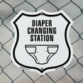 thumbnail image 5 of Diaper Changing Station (5 Pack) 12 inch X 12 inch Shield-Shaped Rust-Free Aluminum Metal Signs Weather Resistant Made in the USA, 5 of 6