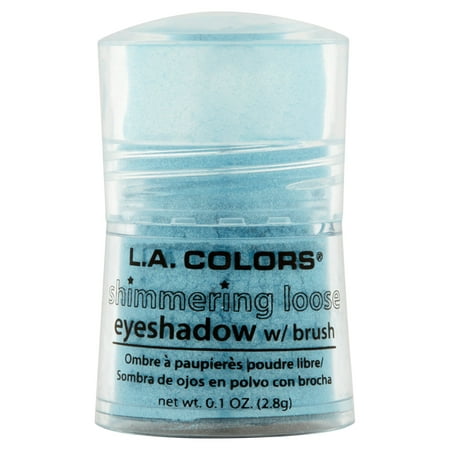 L.A. Colors SE119 Ocean Breeze Shimmering Loose Eyeshadow w/ Brush, 0.1