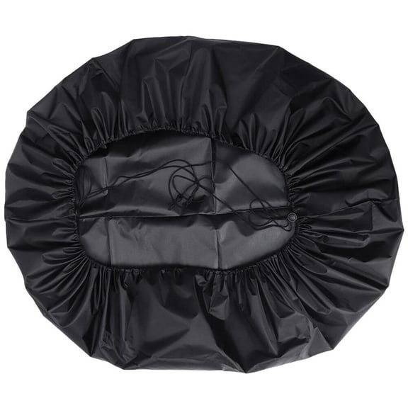112cm Barbecue Oven Cover Dustproof BBQ Cover Waterproof BBQ Grill Protective Cover Black