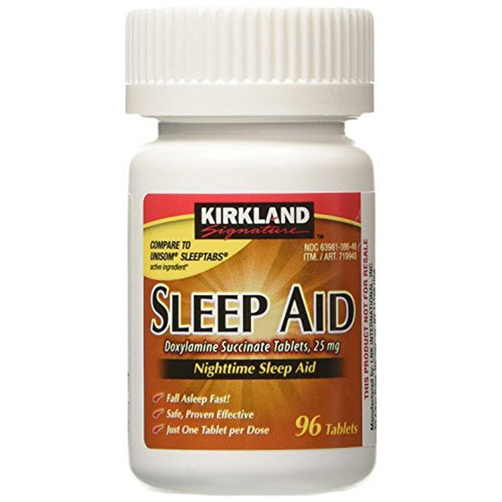 Sleep Aid Doxylamine Succinate 25 Mg, 96Count (1 Bottle) Nighttime