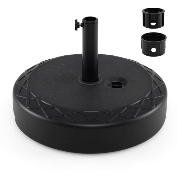 Costway Fillable Umbrella Base 90 LBS Heavy Duty,Sand Filled Round Market Umbrella Stand