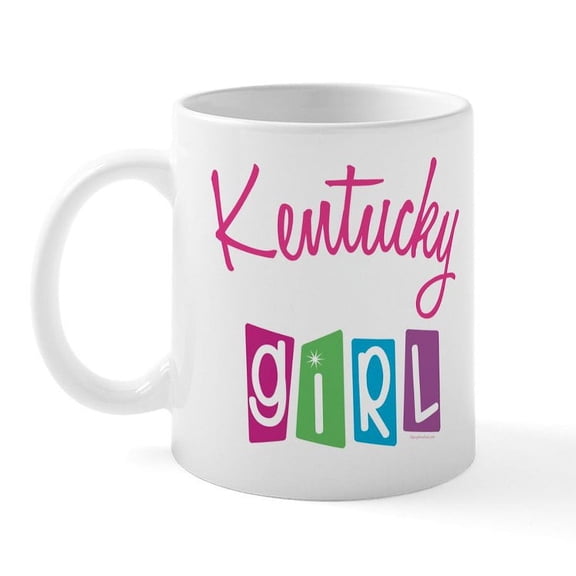 CafePress - KENTUCKY GIRL! Mug - 11 oz Ceramic Mug - Novelty Coffee Tea Cup