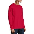 thumbnail image 3 of Hanes Mens Premium Beefy-T Cotton Long Sleeve T-Shirt, Sizes S-3XL, 3 of 7