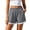 Gray, variant on Womens Lace Trim Shorts Flowy Elastic Waist Wide Leg Lounge Shorts Summer Trendy Comfy Vacation Beach Clothes With Pockets