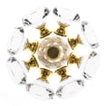 thumbnail image 2 of YourGift Juego de 6 pomos de cristal dorado de 30 mm para cajones, 2 of 7