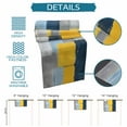 thumbnail image 6 of Blue Gray Yellow Oil Painting Table Runner, Abstract Art Kitchen Table Runners Dress Scarves for Table Decorations Party/Restaurant/Indoor Outdoor Use, 18x72in, 6 of 9