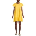 thumbnail image 5 of Time and Tru Women's Short Sleeve Tiered Knit Dress with Pockets, 5 of 5