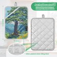 thumbnail image 6 of Yayeee Pot Holders Kitchen Heat Resistant with Pocket 7"x9.8" Cotton Oven Cooking Hot Pads, Blue Mountain, 6 of 7