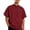 Wine, variant on Golf Shirts for Men Half Zipper Relaxed Fit Drop Shoulder Summer Tee Classic Breathable Comfortable Style Solid Top, 3XL