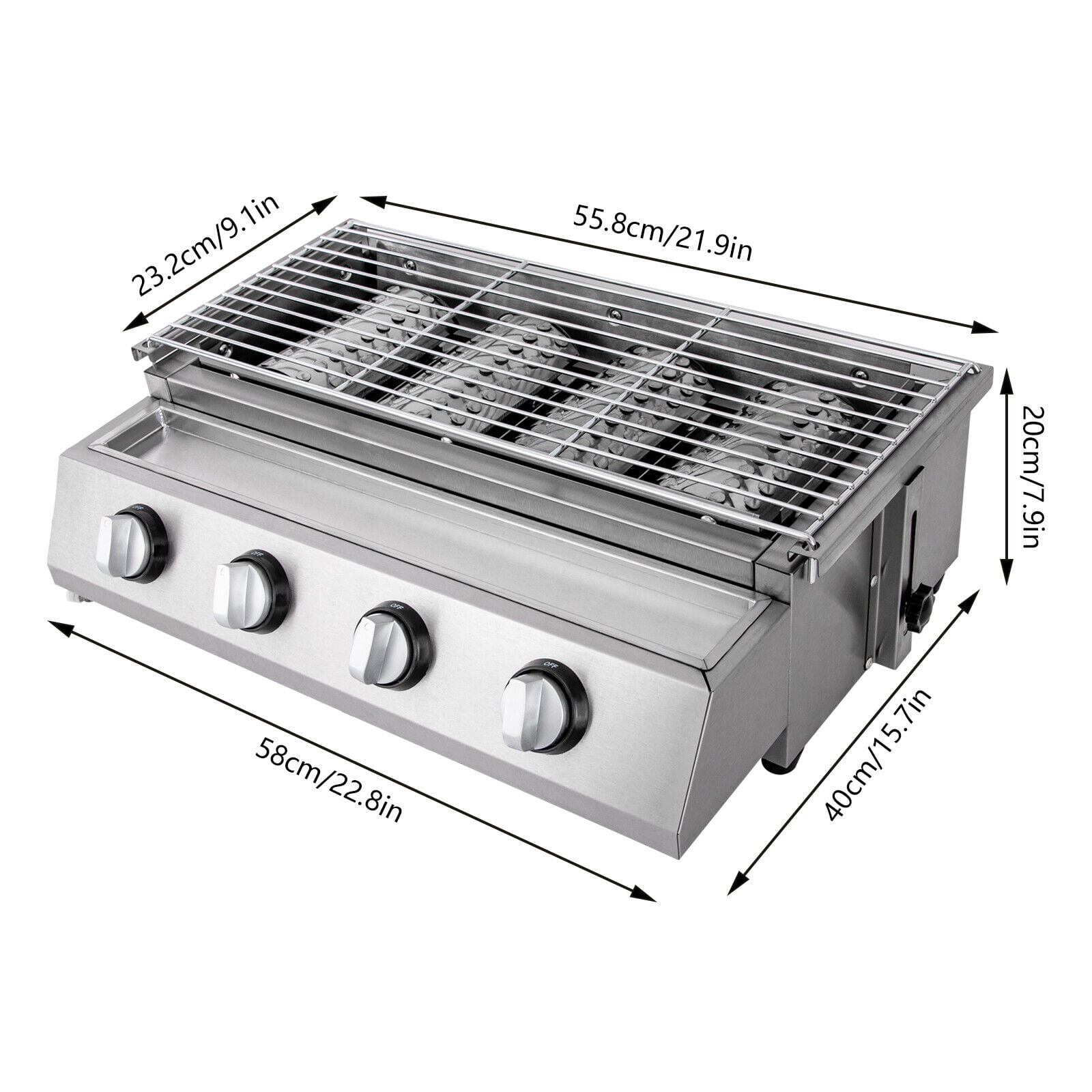 304 Stainless Steel 6 Burners Build-in Gas BBQ Grill for Outdoor Backyard  Party Barbecue in Lawn - China BBQ Grill and Barbecue Party price