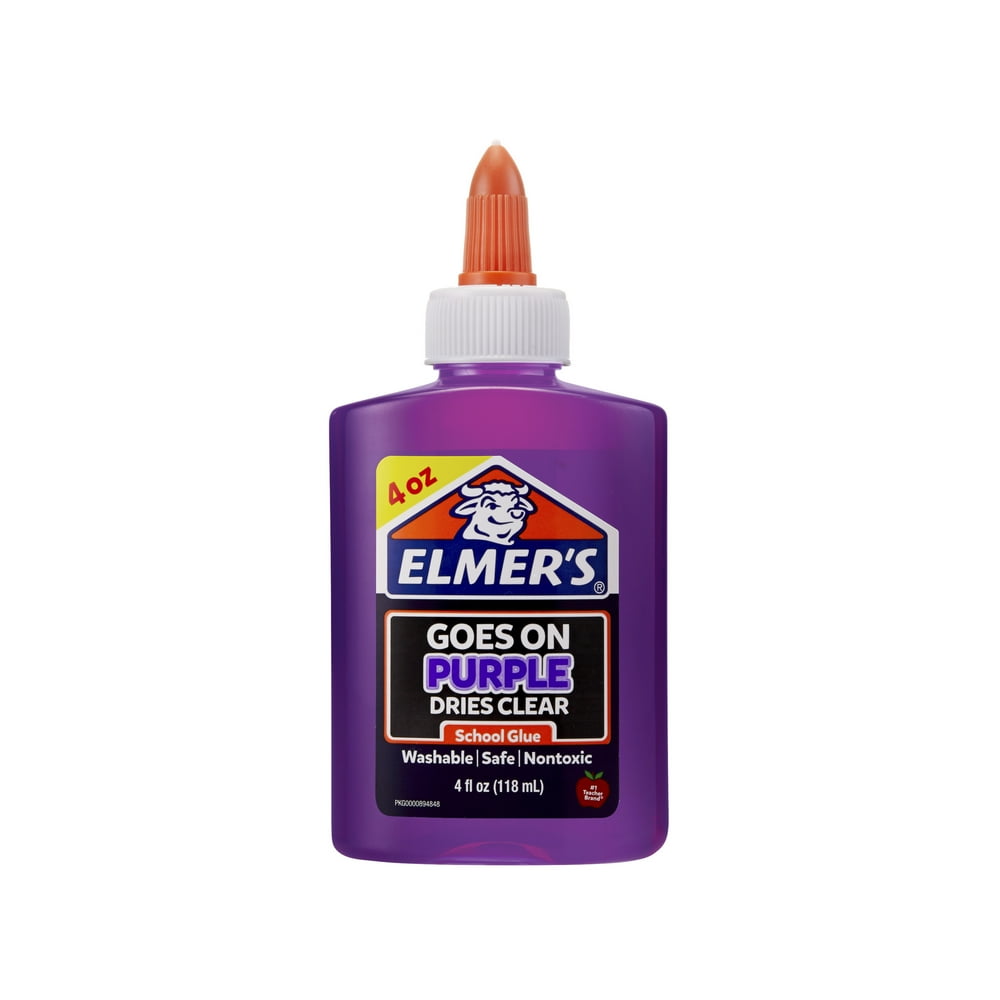 Elmer’s Disappearing Purple Liquid School Glue, 4 Ounces, 1 Count