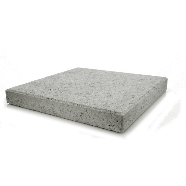 Pavestone 16" Square Pewter Concrete Stepping Stone