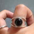 thumbnail image 2 of Divya Shakti Genuine Black Onyx Ring, Black Onyx Silver Ring, Black Onyx Sterling Silver Ring, Black Onyx Statement Ring, Valentines Day Gift For Her, 2 of 8