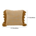 thumbnail image 3 of Qhnvtd Scandinavian Style Knitted Pillow, Tassel Sofa Cushion, Soft Comfortable Throw Pillow, Durable Double-Sided Stitching, Fashionable Home Decor Cushion, Living Room and Office Use, 3 of 6