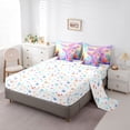 thumbnail image 5 of Feelyou Mermaid Tale Bedding Comforter Set 7pcs, Kawaii Ocean Princess Full Bedding Set, 5 of 8