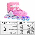 thumbnail image 3 of serony Patins-Chaussures 2 en 1 Réglables à Roulettes Unisexe Enfants Intérieur Extérieur Parc Cour Terrain de Jeu Entraînement de Patinage pour Filles Rouge G Rose P, 3 of 6