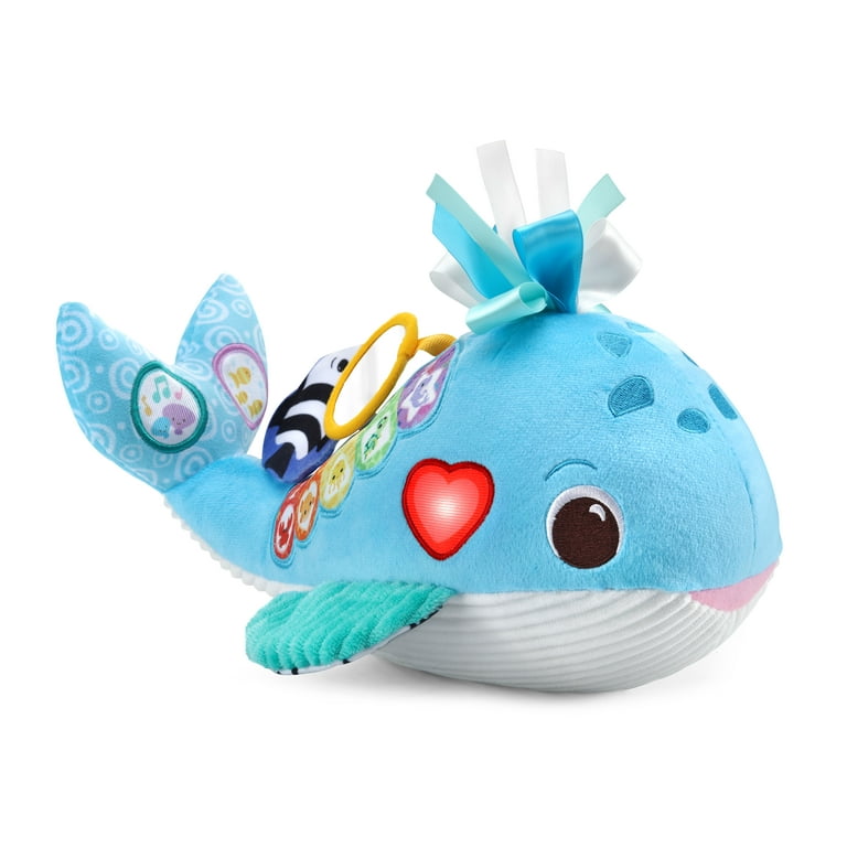 VTech Snuggle Discover Baby Whale Soft Musical Baby Toy Blue