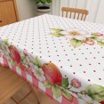 thumbnail image 5 of Duangreer Pink Apple Blossom Print Rectangle Tablecloth, Fall Washable Table Cover for Party Family Picnic Decors, 60 x 102 Inch, 5 of 6