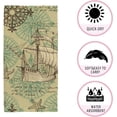thumbnail image 3 of Hand Bath KitchenTowels Face Terry Towel Sailboat Sea Decor Washcloth Bathroom Towels Soft Quick Dry 30 X 15 inch Washcloths Decorative Towels, 3 of 6