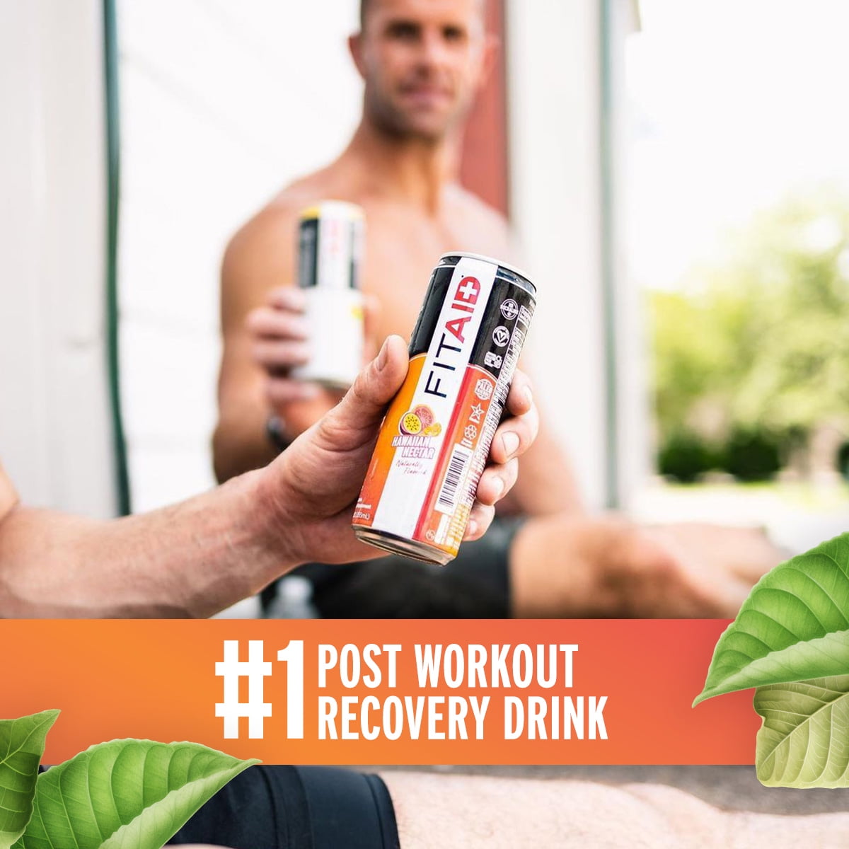 FITAID Post Workout Recovery Drink, Hawaiian Nectar, Passion Fruit, Orange & Guava, BCAAs, Glucosamine, Electrolytes, Paleo, Vegan & Gluten-Free, 12 Fl Oz (Pack of 24)
