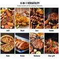 thumbnail image 3 of KFFKFF 62" Heavy Duty Charcoal Grill 8 IN 1,BBQ Portable Grill with Cart Outdoor Cooking Barbecue Camping, Picnic, 840 sq, Patio and Backyard, 3 of 8